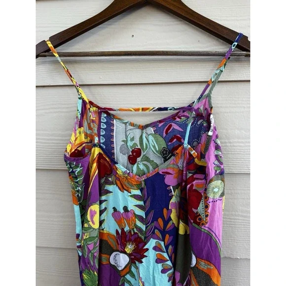 Farm  Rio sleeveless top blouse ‎ Floral Fruit Tropical Size S - Picture 7 of 10
